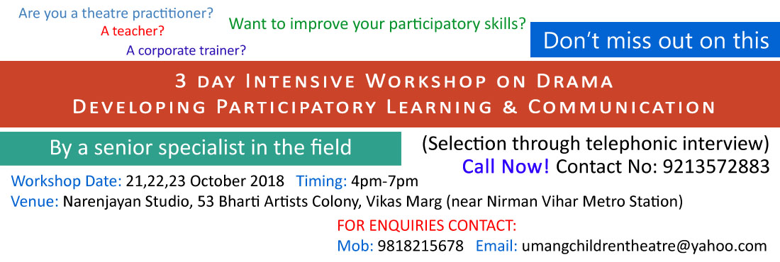 3DAY INTENSIVE WORKSHOP FOR ALL PROFESSIONALS